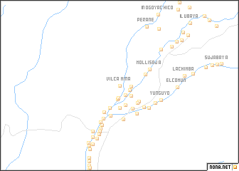 map of Mina Vilca